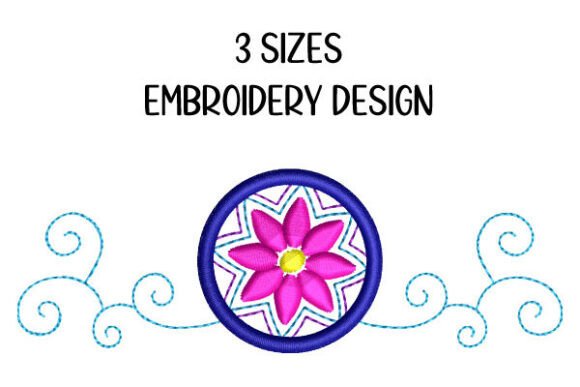 Floral Mandala Embroidery Ornamental