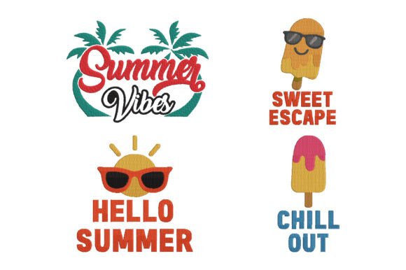 Hello Summer Vibes Embroidery Set