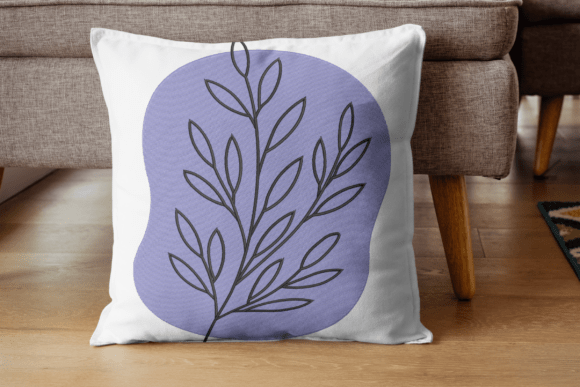 Purple Leaf Embroidery Design-Digital File