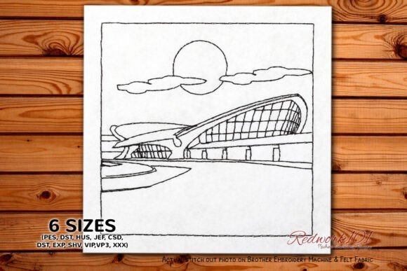 Quiet TWA Hotel Bluework Embroidery